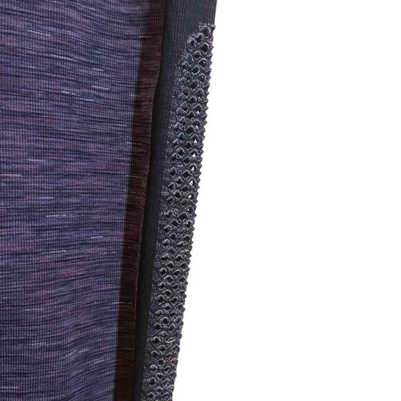 Gap‎ Fit Purple and Black Capri Leggings with Netting Detail Size M - Picture 6 of 8